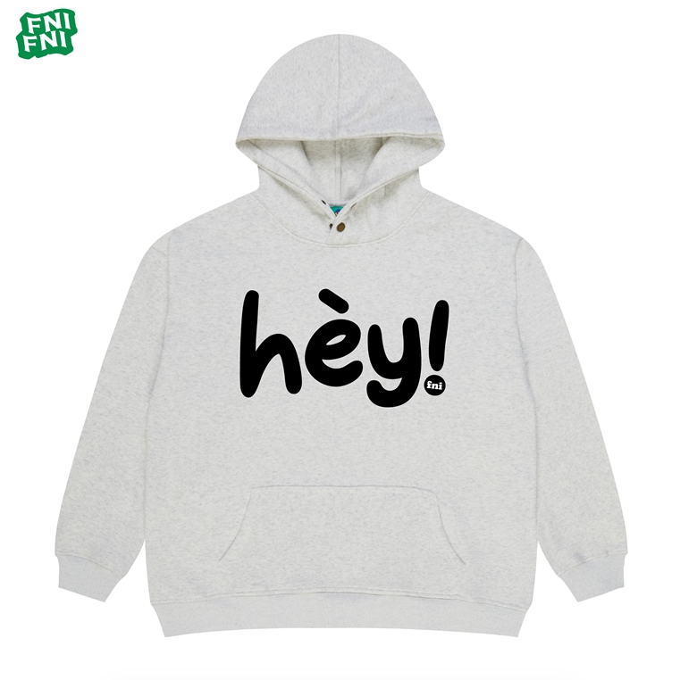 FNI Trend Heavyweight Cotton (Hey!) Unisex American Style Plus Velvet Hoodie 24 Autumn/Winter Early Autumn Foaming