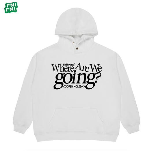 FNI Trend Heavyweight Cotton (Where Are We Going?) Unisex Plus Velvet Hoodie 24 Early Autumn/Winter Foaming